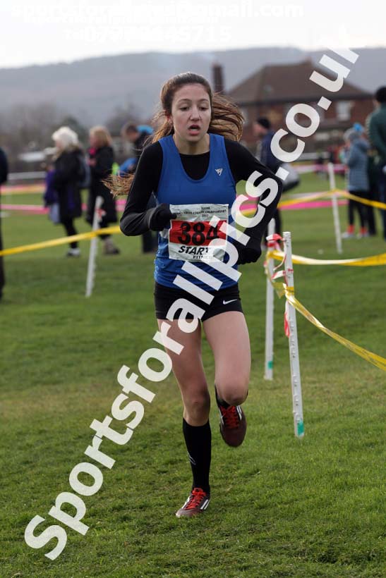 Girls under-15 North Eastern Cross Country, Redcar. Photo:  David T. Hewitson/Sports for All Pics